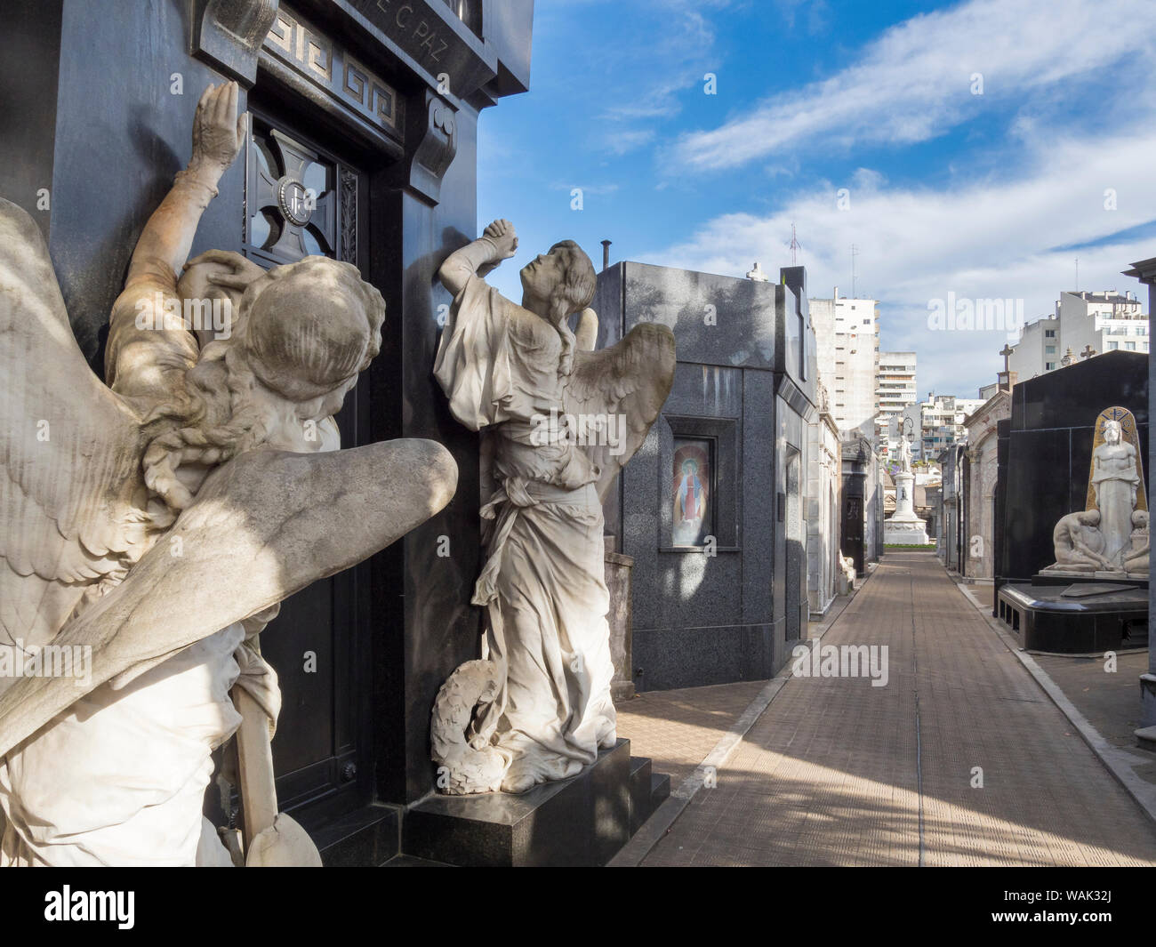 Friedhof von Recoleta (Cementerio de la Recoleta). Buenos Aires, Argentinien. Stockfoto