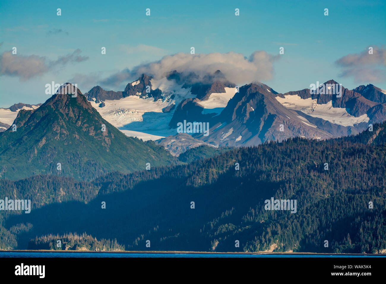 Harding Icefield, die Kachemak Bucht, Kenai Fjords National Park, Alaska, USA. Stockfoto