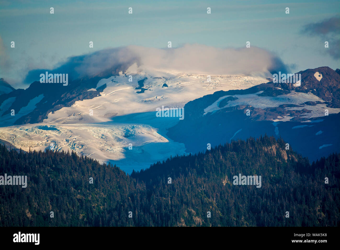 Harding Icefield, die Kachemak Bucht, Kenai Fjords National Park, Alaska, USA. Stockfoto