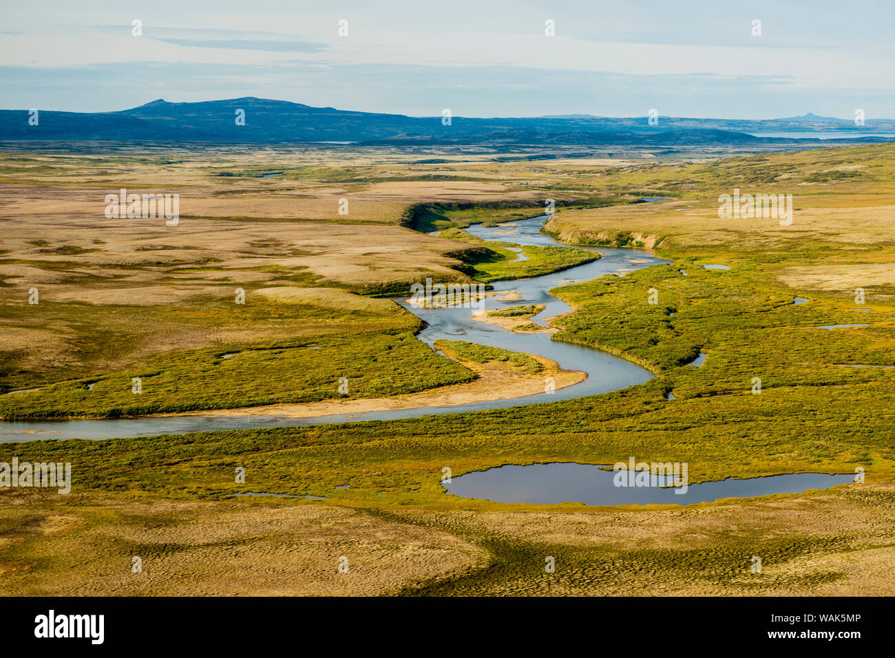 Moraine Creek (Fluss), Katmai National Park, Alaska, USA. Stockfoto