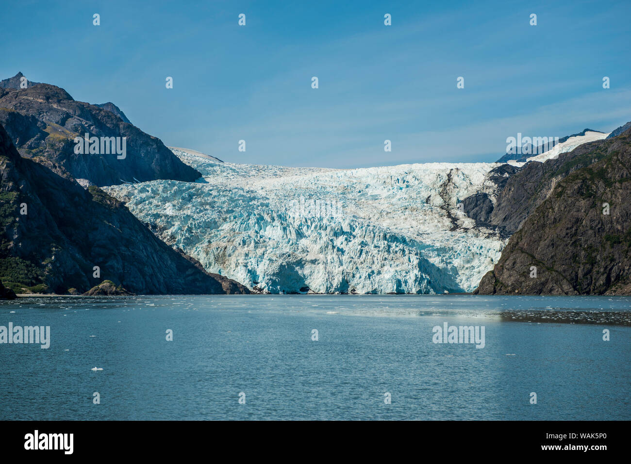 Holgate Gletschers, Harding Icefield, Kenai Fjords National Park, Alaska, USA. Stockfoto