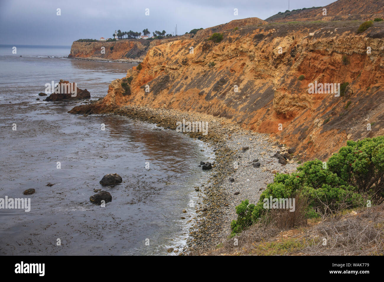 Dramatische Strandabschnitt ist der San Pedro Bay, Southern California. Stockfoto