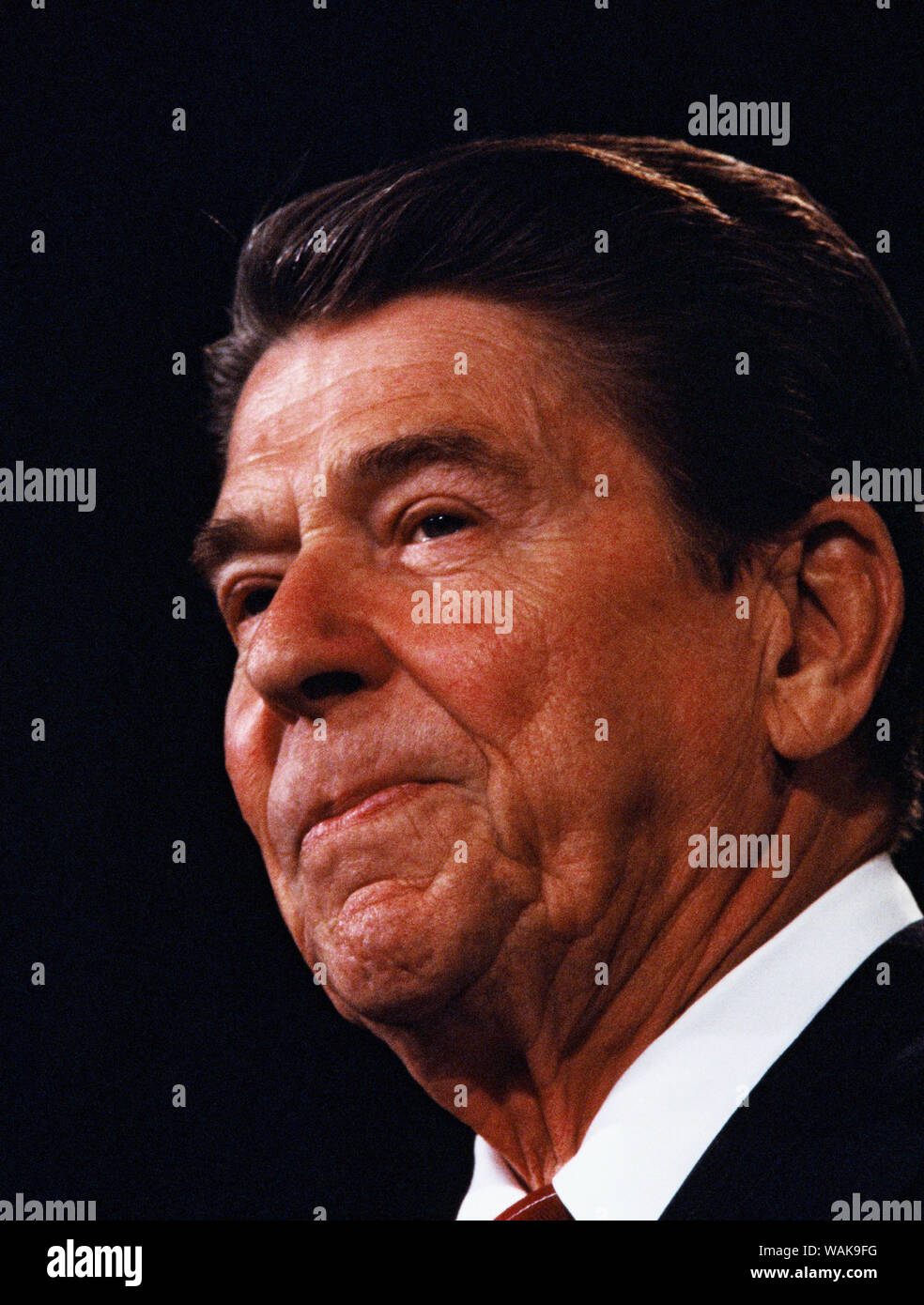 März 01, 1985. Washington, D.C. Präsident Ronald Reagan portrait Stockfoto