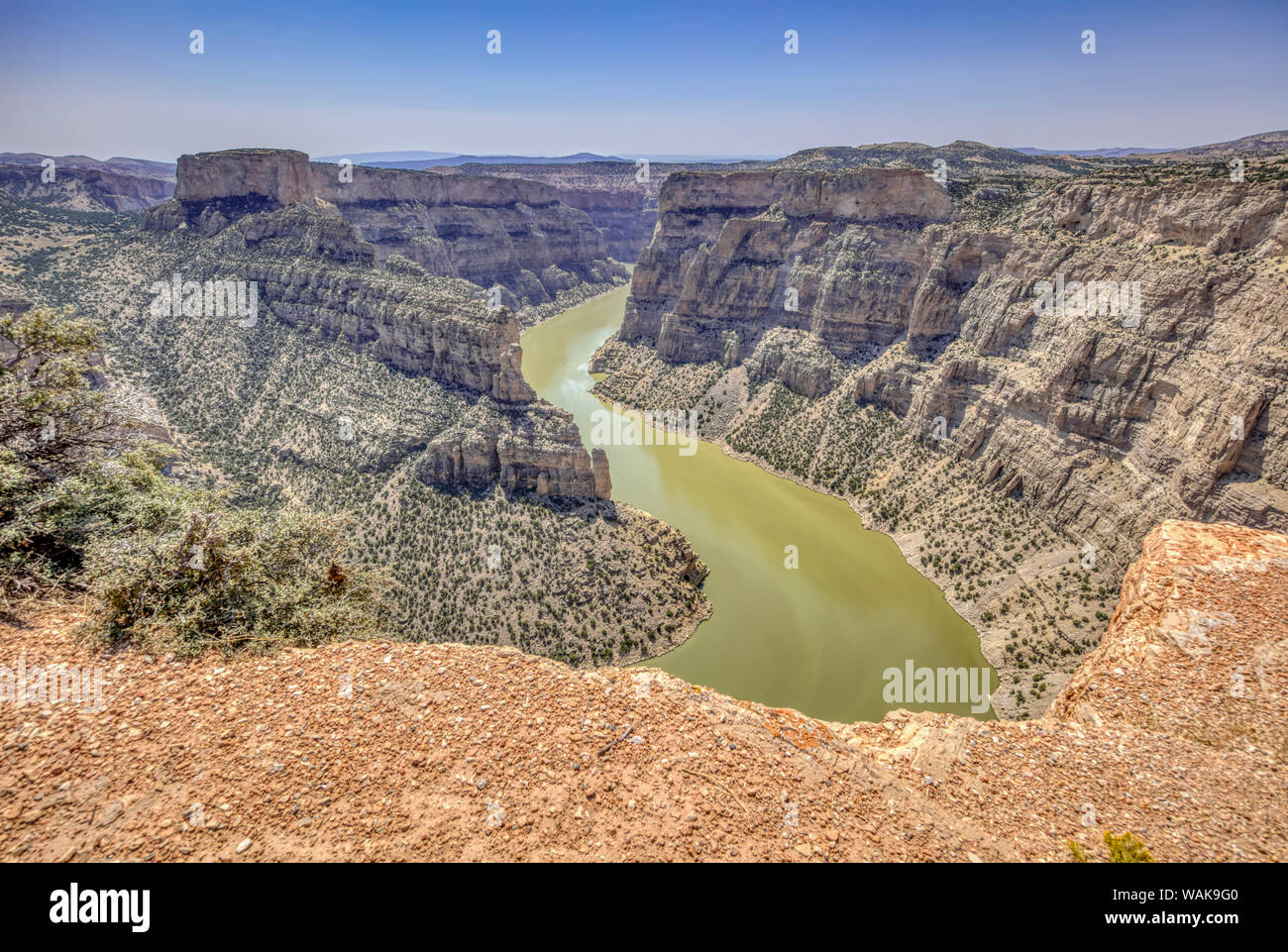 USA, Wyoming, Big Horn Canyon National Recreation Area. Landschaft mit Big Horn River. Credit: Fred Herr/Jaynes Galerie/DanitaDelimont.com Stockfoto