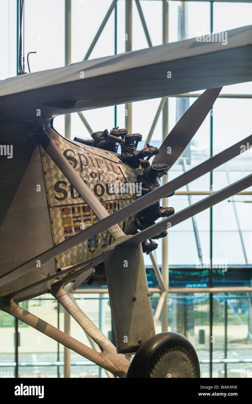 USA, Washington D.C. National Air und Space Museum, Charles Lindbergh's Geist von St. Louis (Redaktionelle nur verwenden) Stockfoto