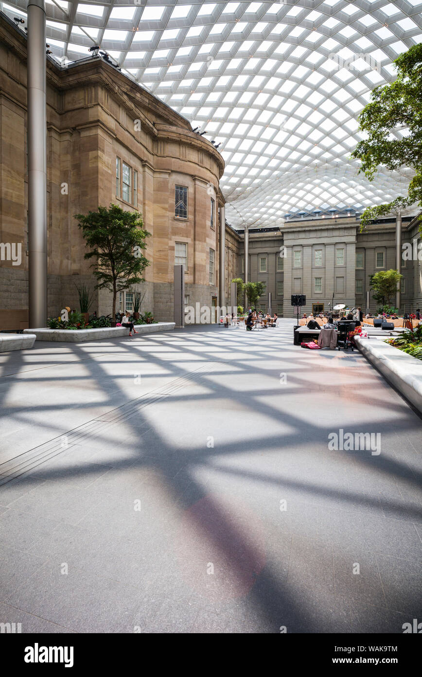 USA, Washington D.C. Reynolds Mitte für amerikanische Kunst, Hof verbinden die National Portrait Gallery und das American Art Museum (Editorial nur verwenden) Stockfoto