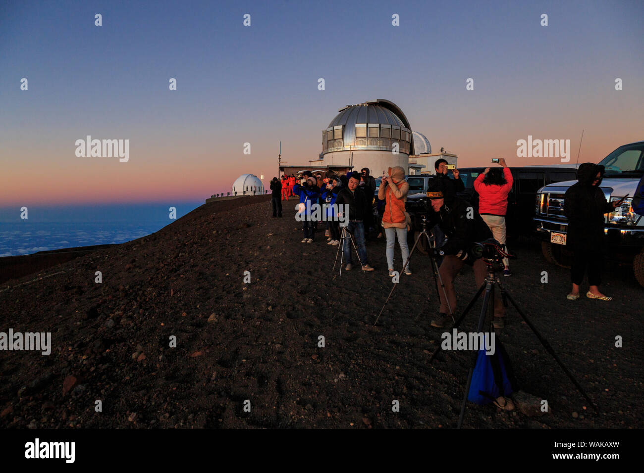 Gipfel des Mauna Kea, Big Island, Hawaii, USA (Redaktionelle nur verwenden) Stockfoto