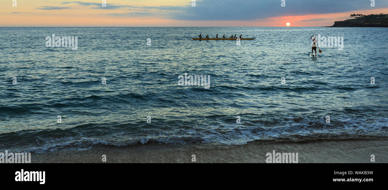 Hulopo'e Beach Park, Lanai Insel, Hawaii, USA Stockfoto