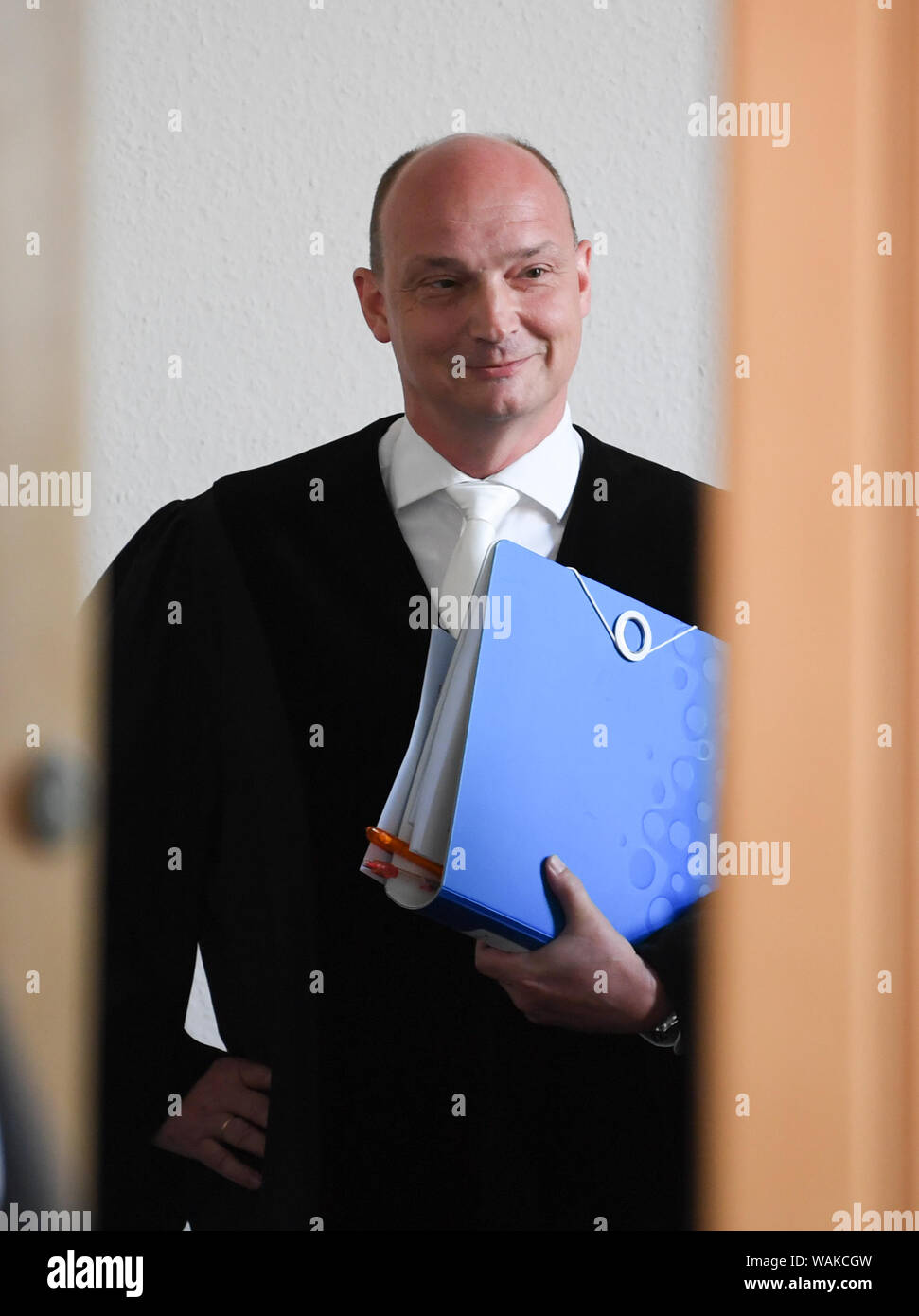 21. August 2019, Hessen, Frankfurt/Main Der vorsitzende Richter Jörn