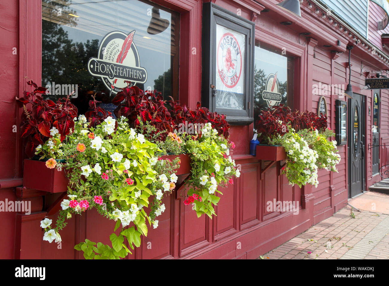 Horsefeathers Restaurant, North Conway, New Hampshire, USA. Stockfoto