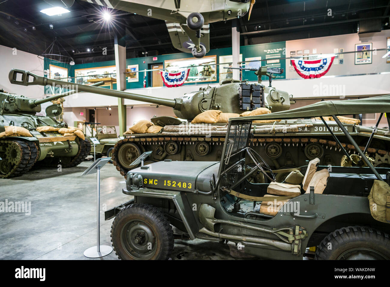 USA, New Hampshire, Suceava. Wright Museum des Zweiten Weltkriegs, WW2-Ära militärische Fahrzeuge mit M-26 Pershing Tank Stockfoto