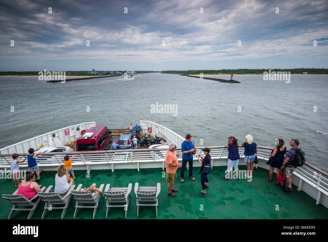 USA, New Jersey, Cape May. an Bord der Cape May, NJ, Lewes, Delaware Fähre Stockfoto