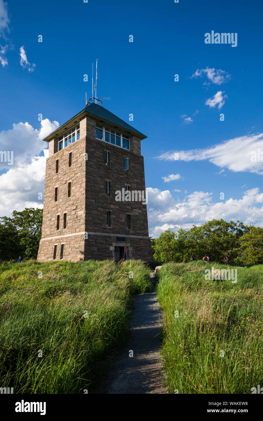 USA, New York, Bear Mountain State Park. Gipfel Turm Stockfoto