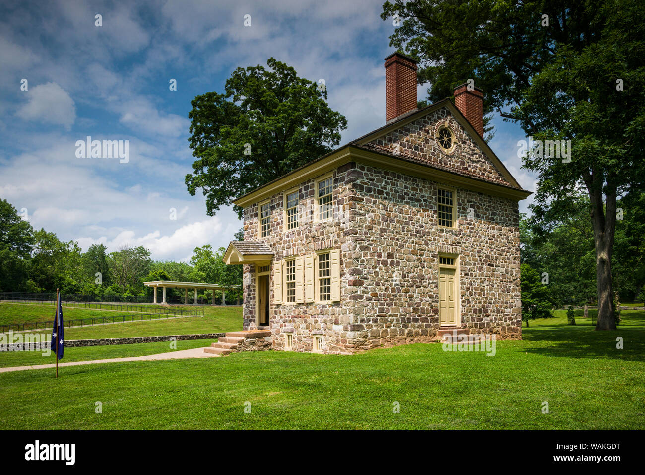 USA, Pennsylvania, König von Preußen. Valley Forge National Historical Park, Schlachtfeld der amerikanischen revolutionären Krieg, General George Washington's Stockfoto