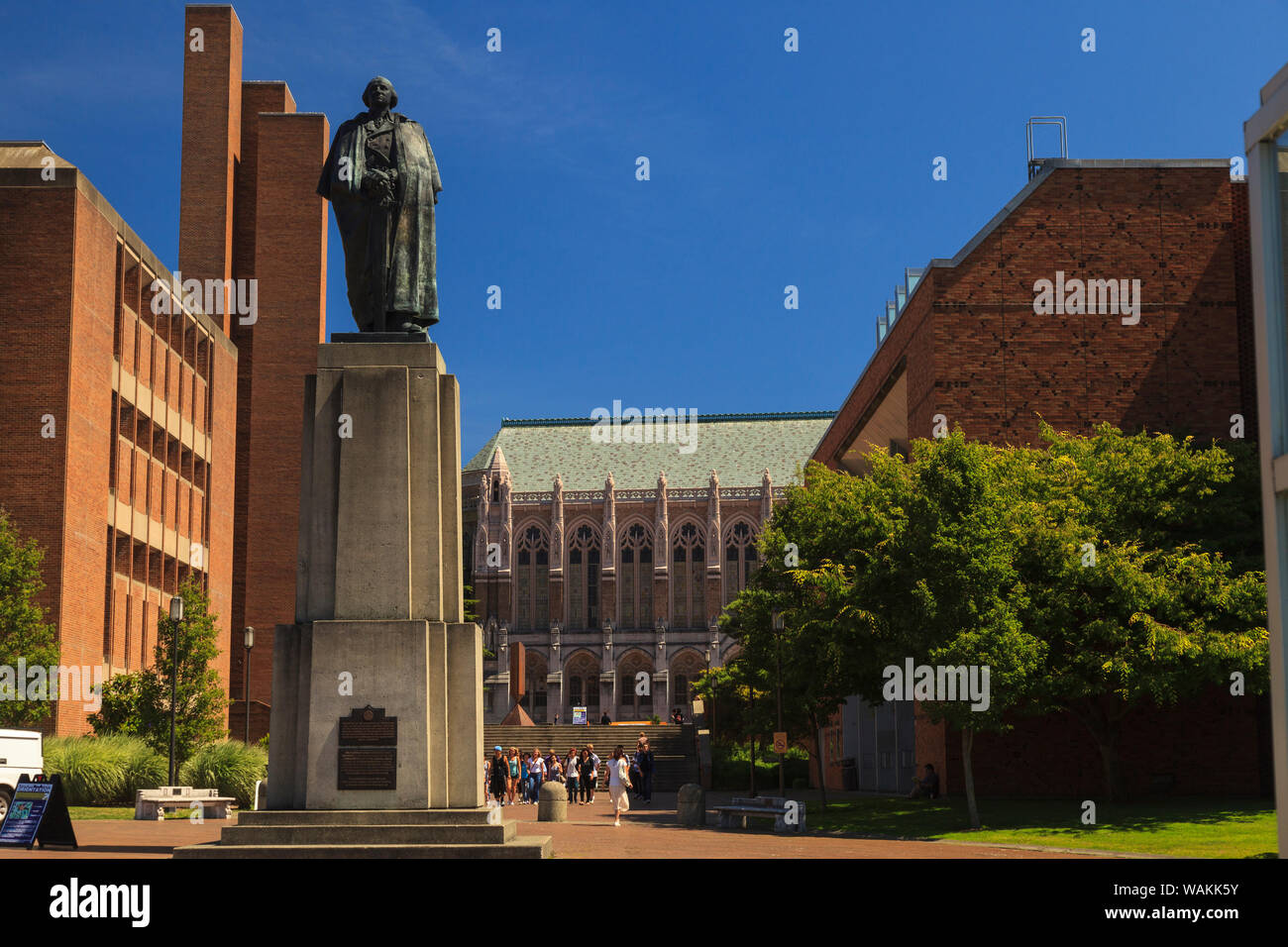 Washington Statue, Campus der Universität Washington, Seattle, Washington State, USA (Editorial nur verwenden) Stockfoto