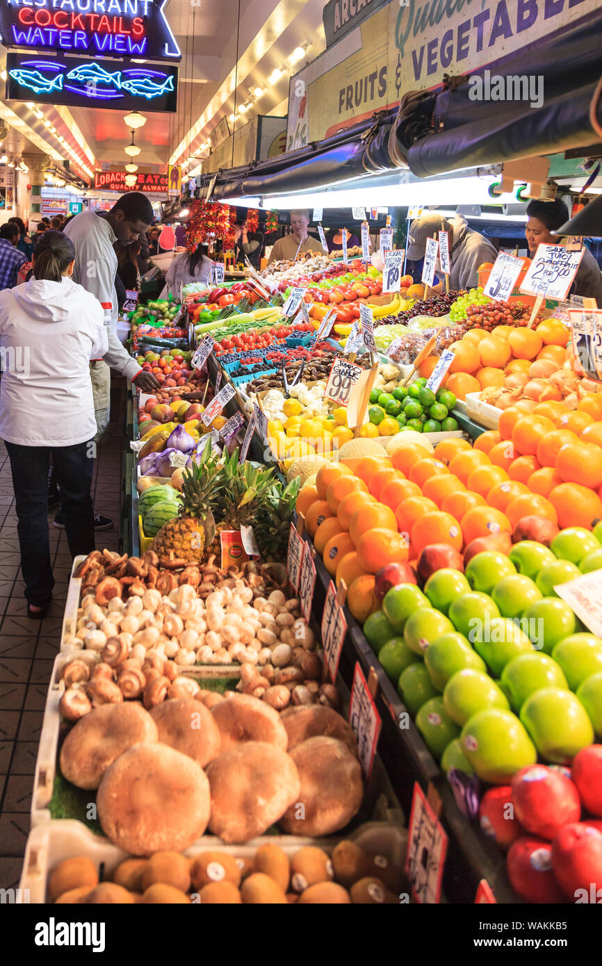 Pike Place Market, Seattle, Washington State (Redaktionelle nur verwenden) Stockfoto