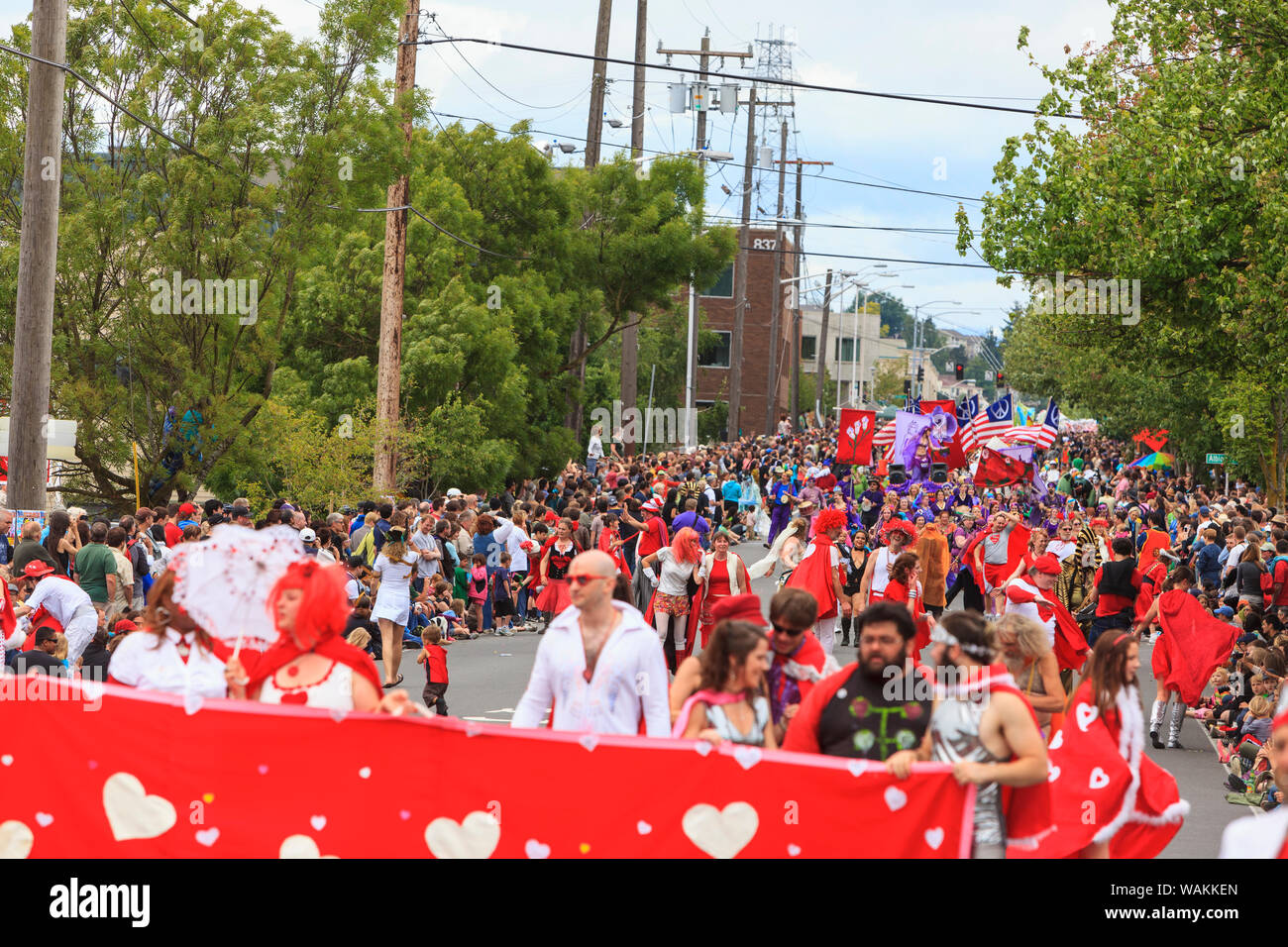 Annual fremont solstice parade seattle Fotos und Bildmaterial in