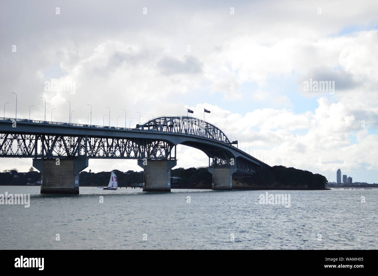 Auckland Harbour Bridge, Neuseeland Stockfoto