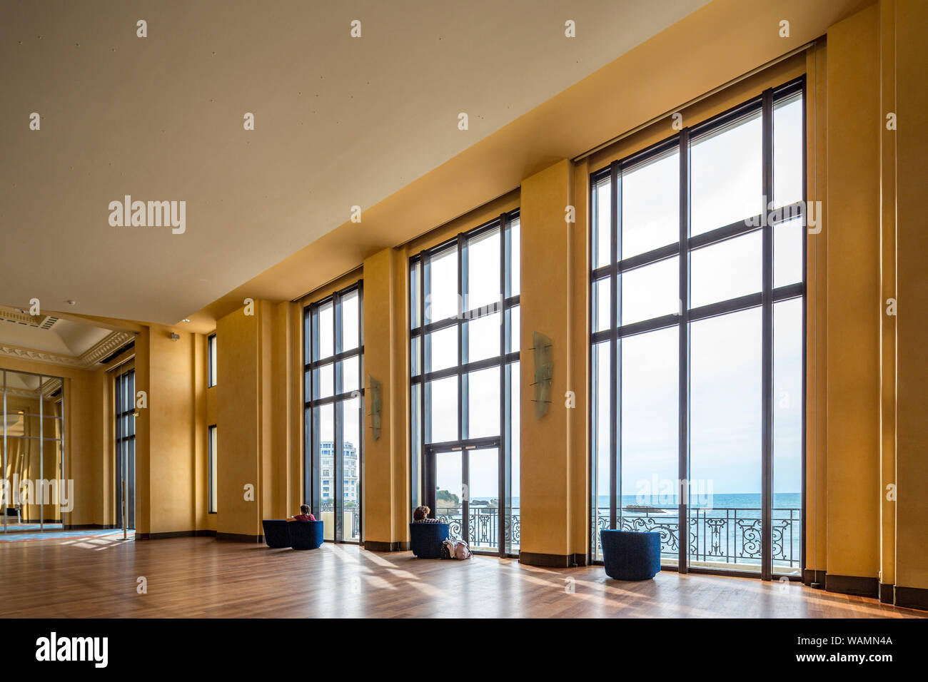 Das im Art déco-Stil, ein Blick auf die Botschafter' Zimmer in der Städtischen Casino von Biarritz (Atlantische Pyrenäen Aquitaine - Frankreich) Stockfoto