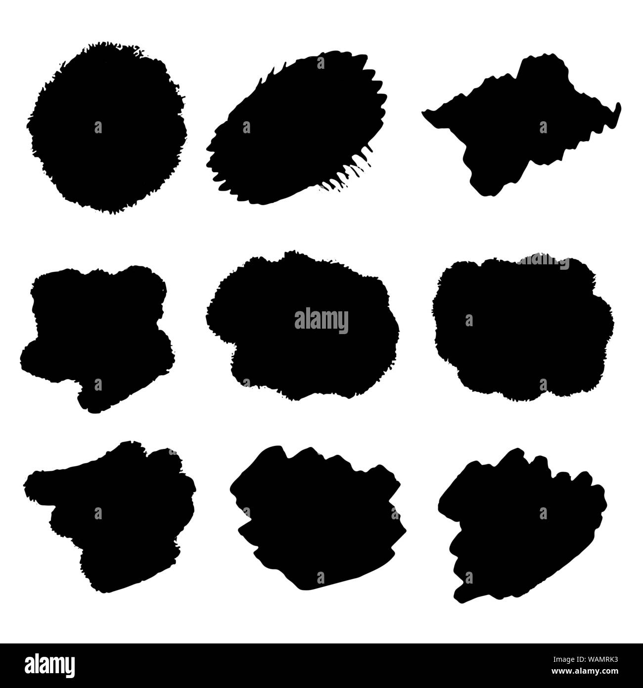 Vektor Aquarell imitation Pastelltönen abstrakte Fleck. Blot Hintergrund in Weiß. Farbburst Vorlage. Texturierte kunst Pinselstrich. Stock Vektor