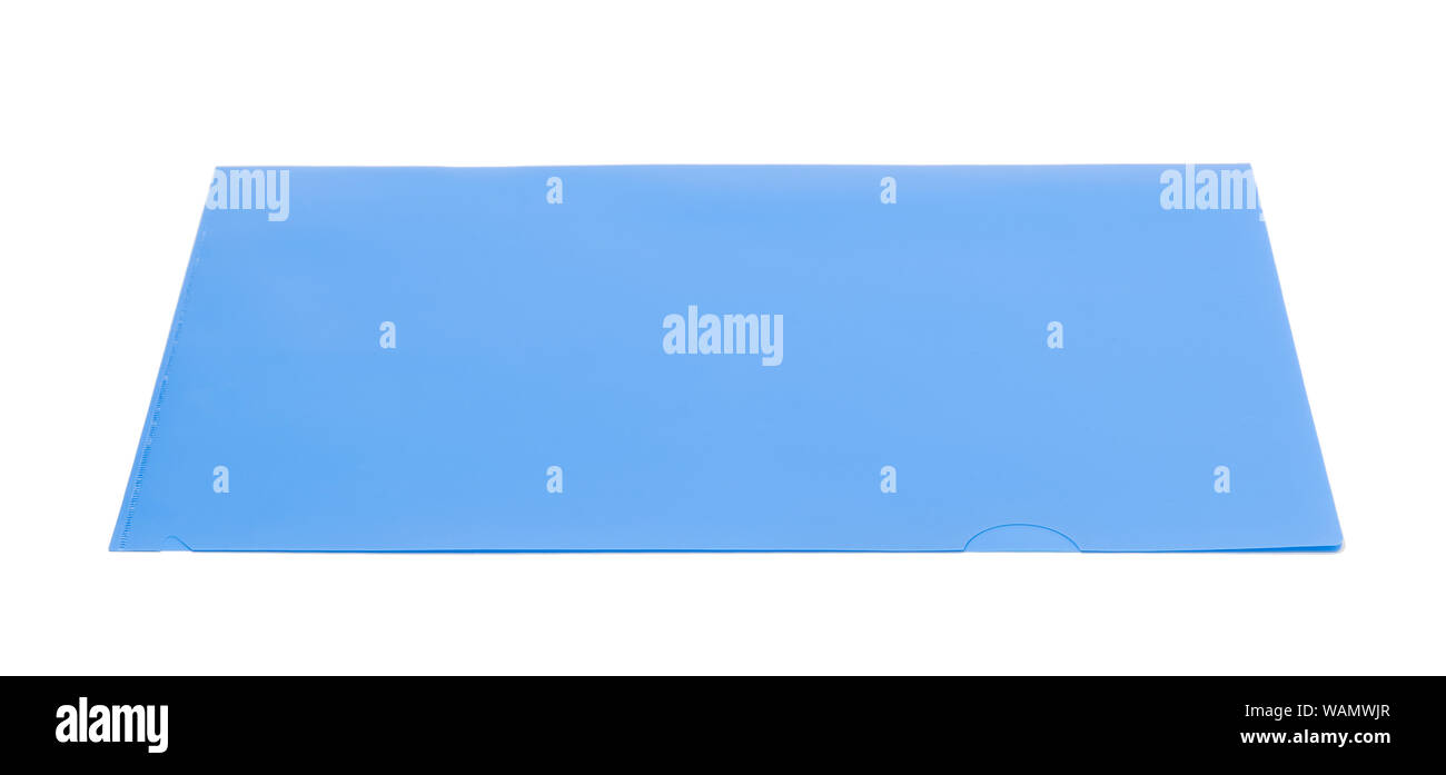 Kunststoff Dokument Ordner auf weißem Hintergrund Stockfoto