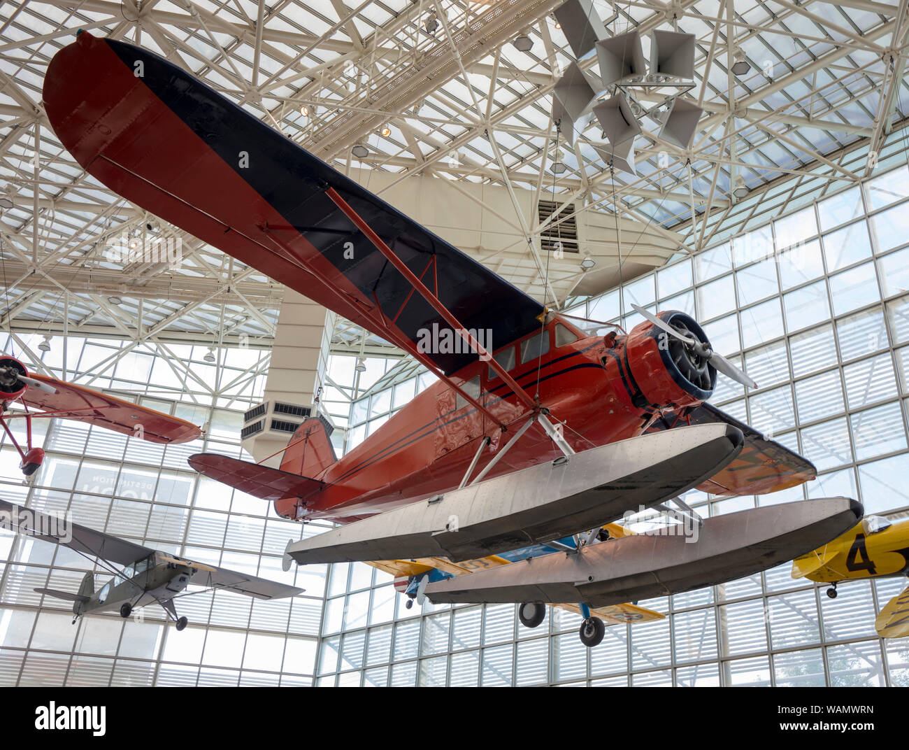 Stinson SR angewiesen, Boeing Museum der Flug, Boeing, Tukwila, Washington State, USA Stockfoto