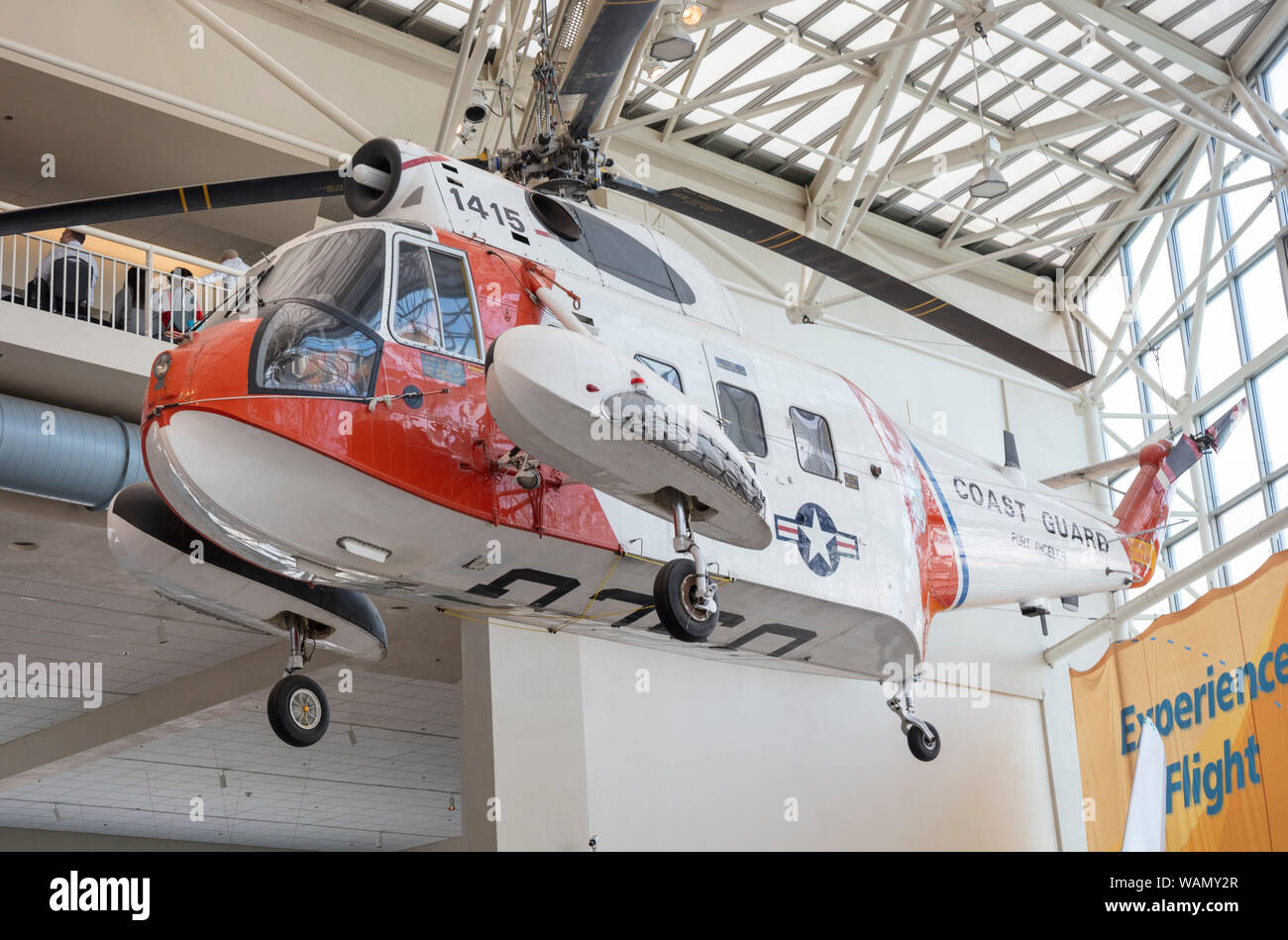Sikorsky HH-52Meereswächterin, Boeing Museum der Flug, Boeing, Tukwila, Washington State, USA Stockfoto