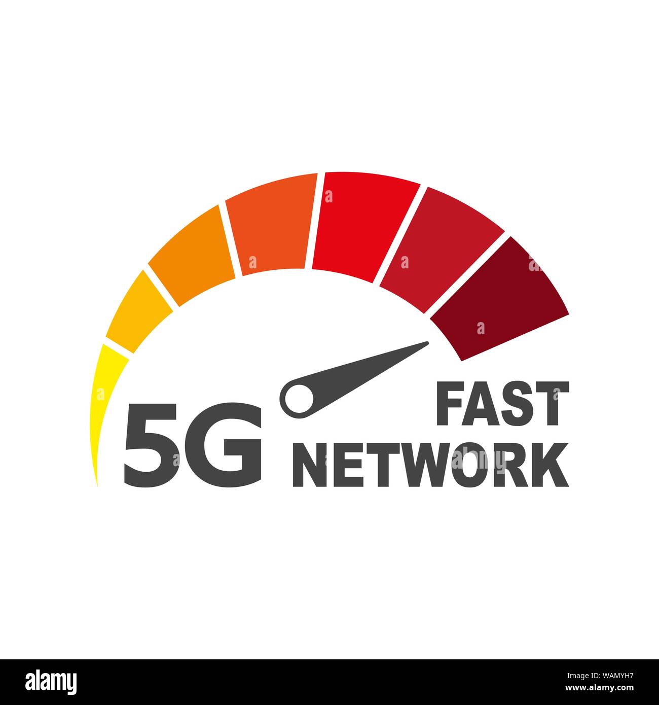 5G-Netzwerk Wireless Technologie Vector Illustration. High-speed mobile Internet. Mit modernen digitalen Geräten. EPS 10. Stock Vektor