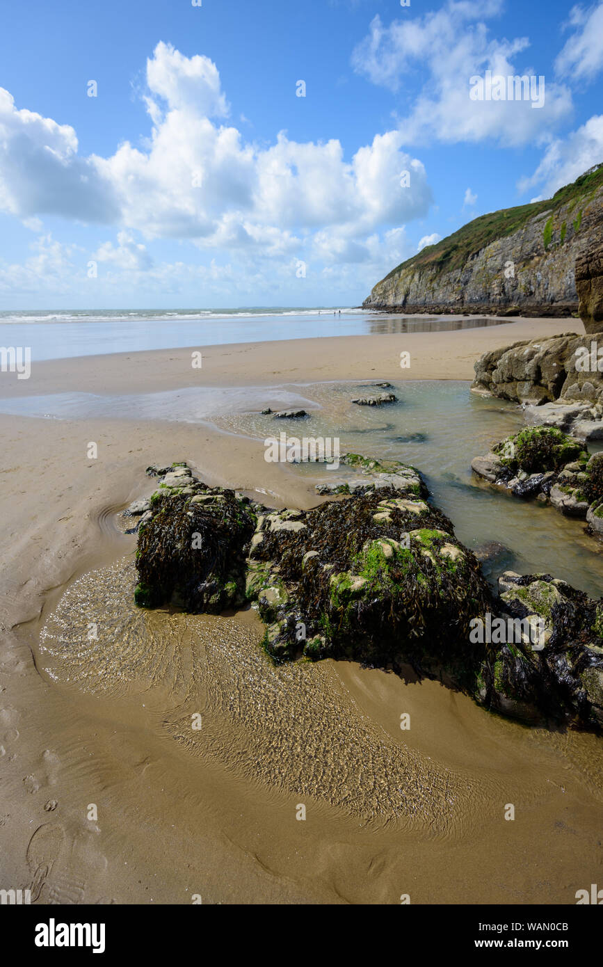 Pendine Sands eine 7 Kilometer lange Strand am Ufer des Carmarthen Bay Wales UK Europa Stockfoto