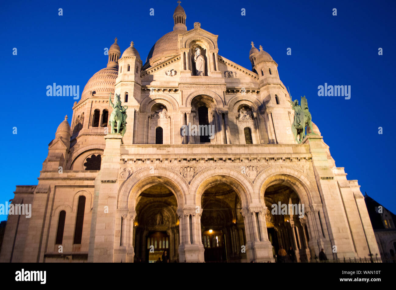 La Basilique du Sacré-Coeur de Montmartre, Paris Stockfoto