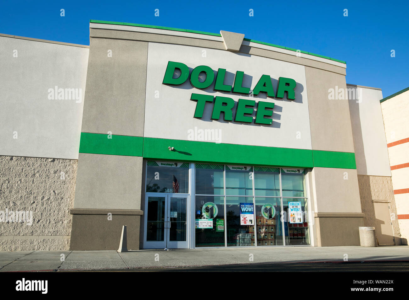 Ein logo Zeichen außerhalb des Dollar Tree Store in Orem, Utah am 29. Juli 2019. Stockfoto