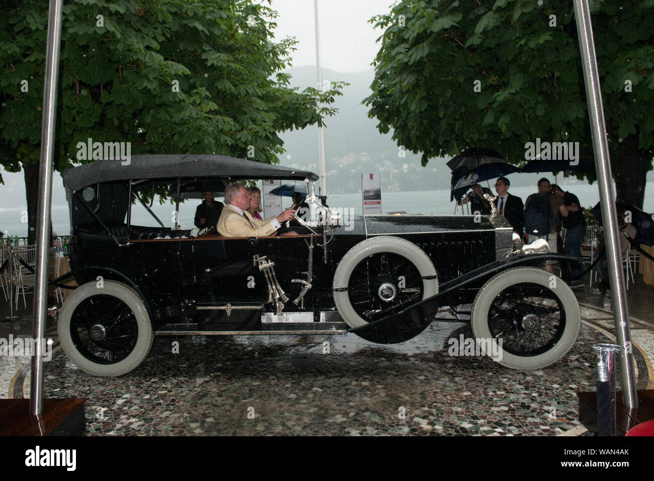 Rolls Royce 40/50 H.P. Silver Ghost am Concourse d'Eleganza Villa d'Este 2019 gesehen Stockfoto