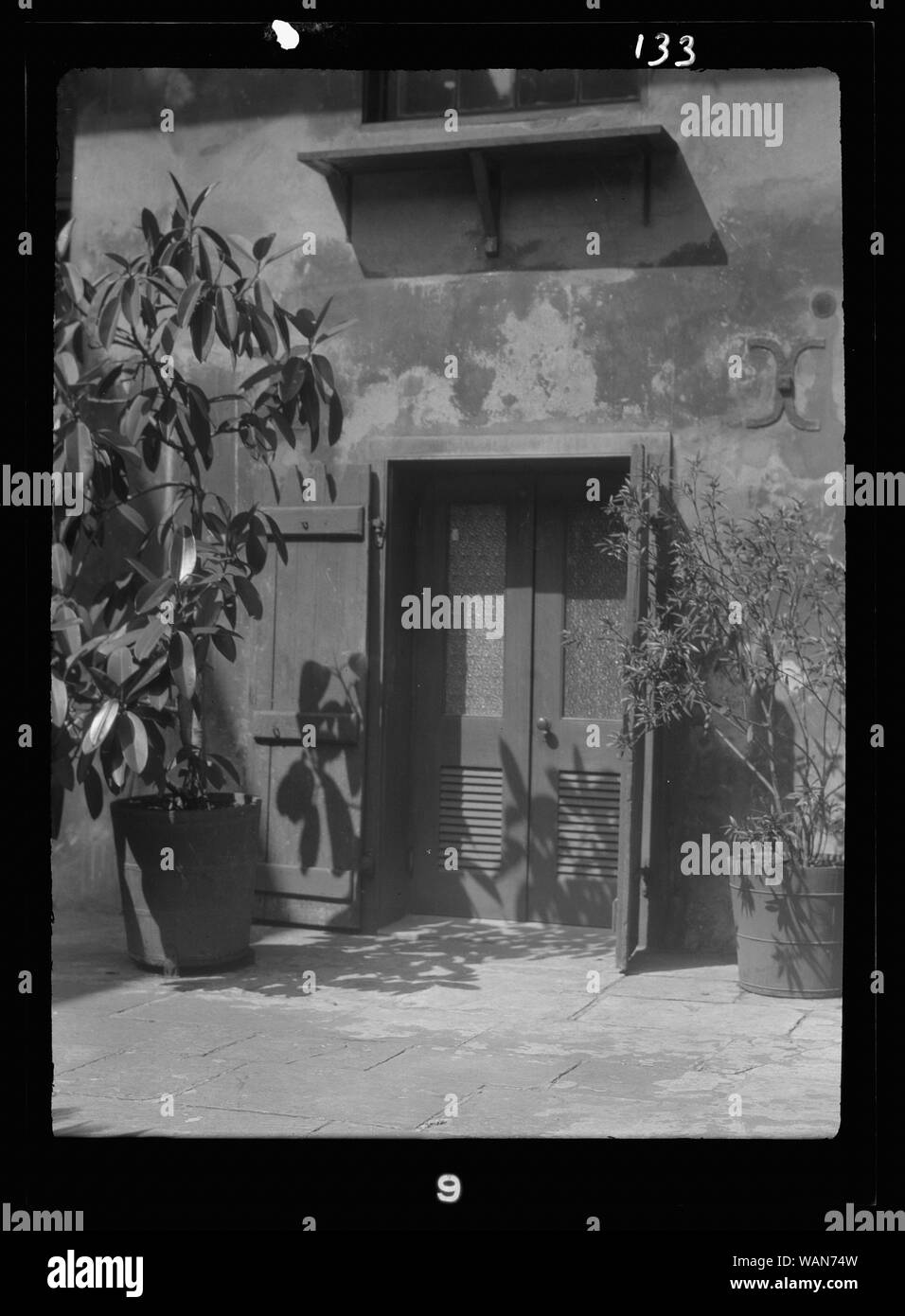 Ecke in der Kunst und Handwerk Terrasse, New Orleans Stockfoto