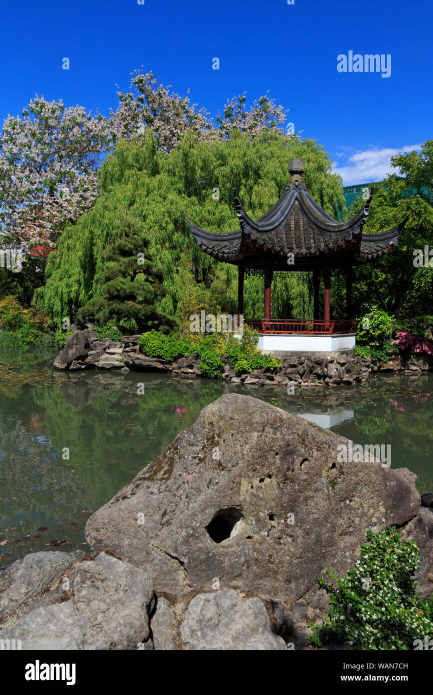 Dr. Sun Yat-Sen Gärten, Chinatown, Vancouver, British Columbia, Kanada, USA Stockfoto