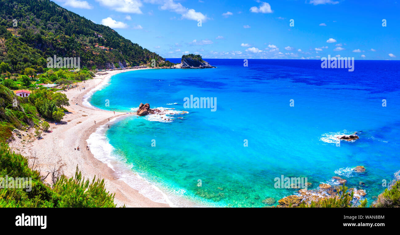 Die besten Strände der Insel Samos - Potami, in der Nähe von Hoi An Stadt Stockfoto