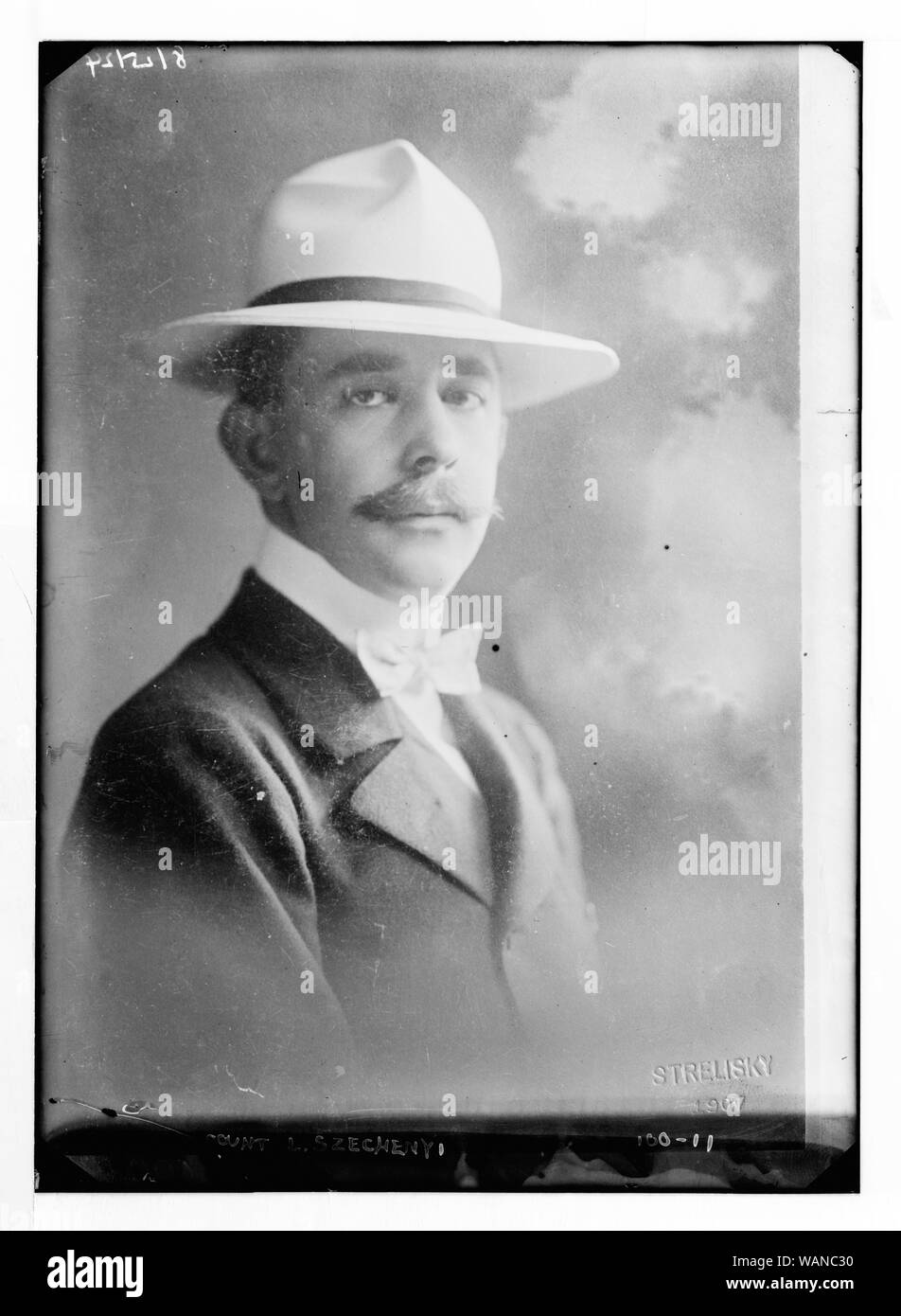 Graf L. Szechenyi, drei Viertel Büste, Fotograf: Strelisky/Strelisky Stockfoto