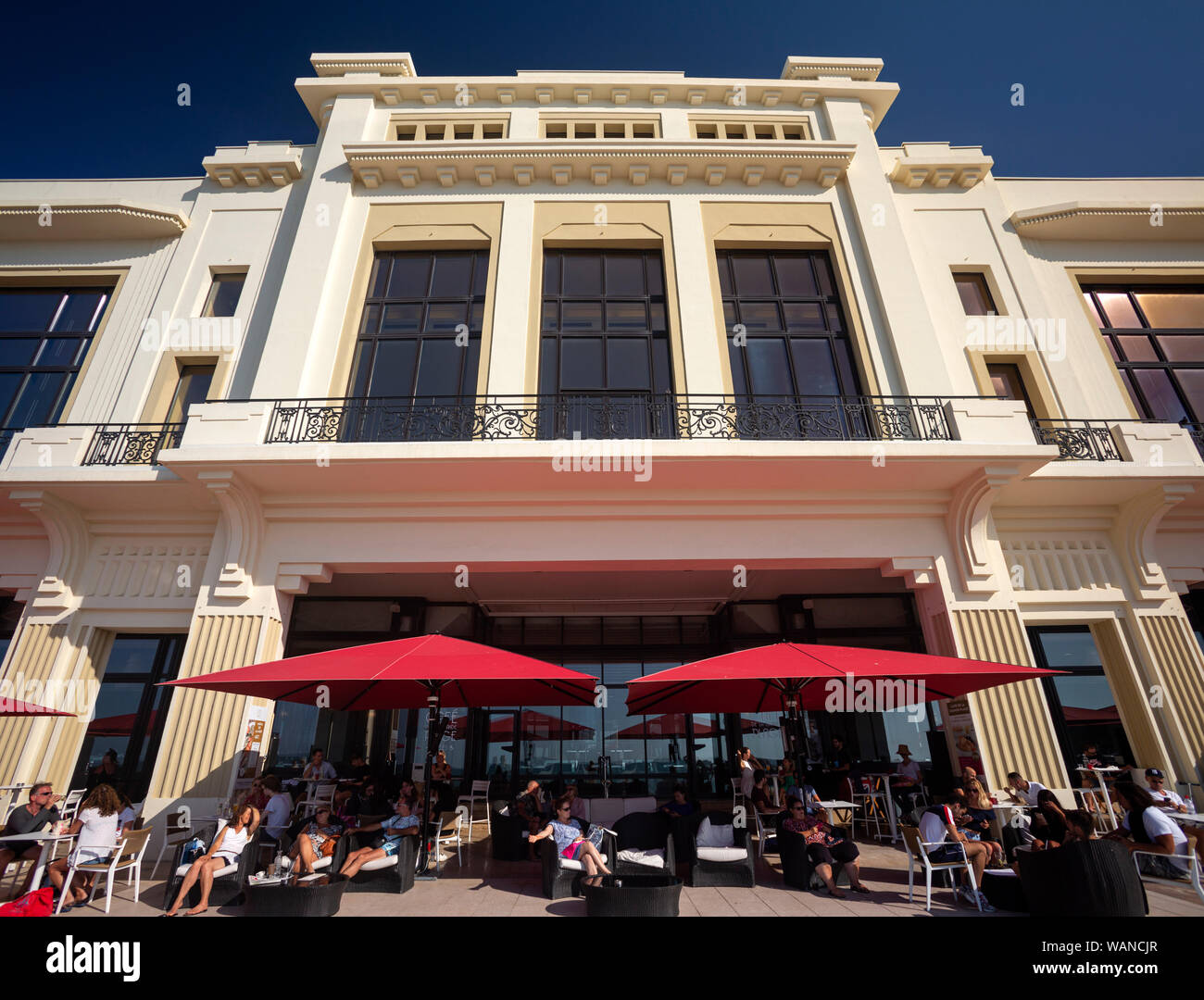 Die Städtischen Casino von Biarritz (Atlantische Pyrenäen Aquitaine - Frankreich). Dieser Raum begrüßt, den G7-Gipfel 2019 Vom 24. bis 26. August. Stockfoto