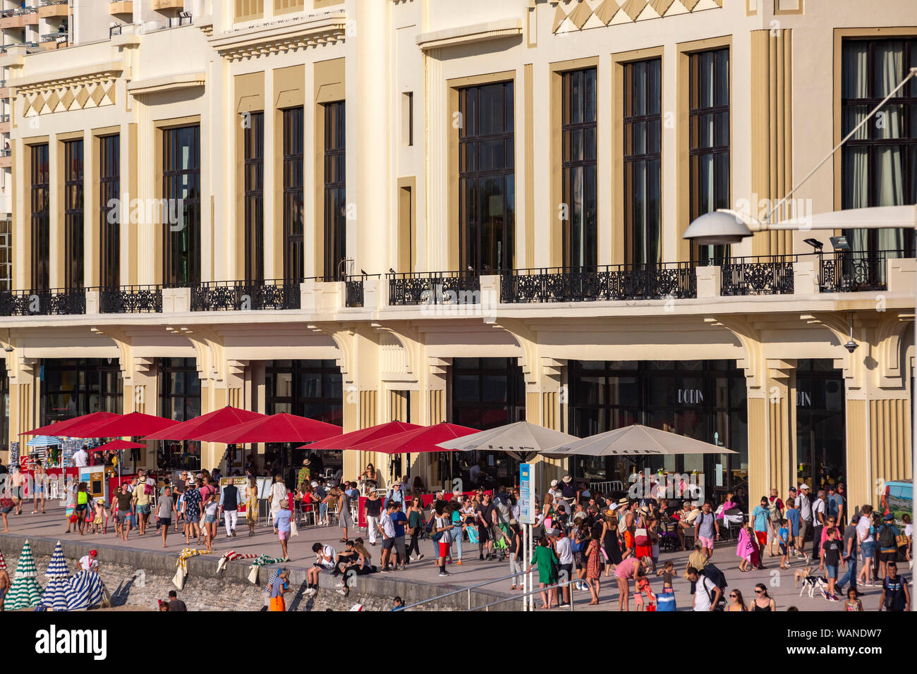 Die Städtischen Casino von Biarritz (Atlantische Pyrenäen Aquitaine - Frankreich). Dieser Raum begrüßt, den G7-Gipfel 2019 Vom 24. bis 26. August. Stockfoto