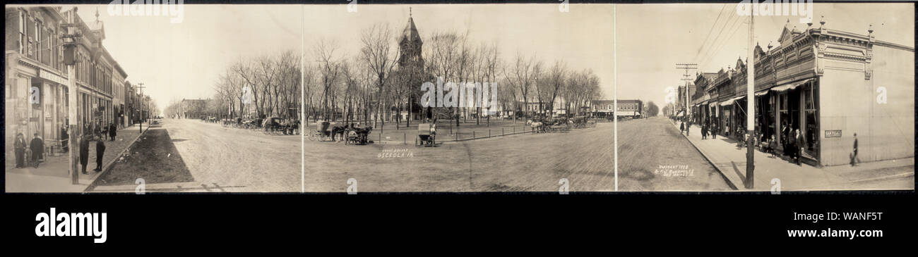 Court Square, Osceola, IA Stockfoto