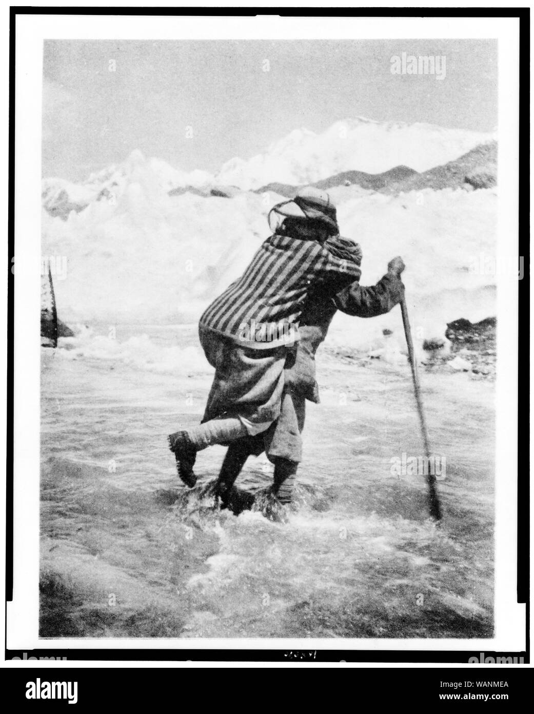 Fluß in der Nähe des Zentrums von Rose Gletscher Stockfoto