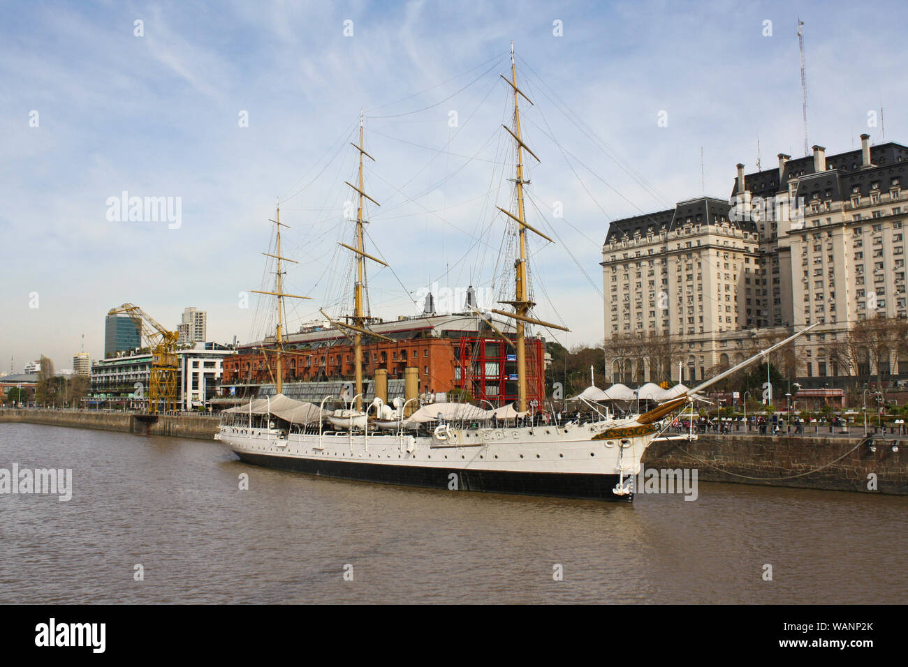 Navio e Museo Fragata Sarmiento, Buenos Aires, Argentinien Stockfoto