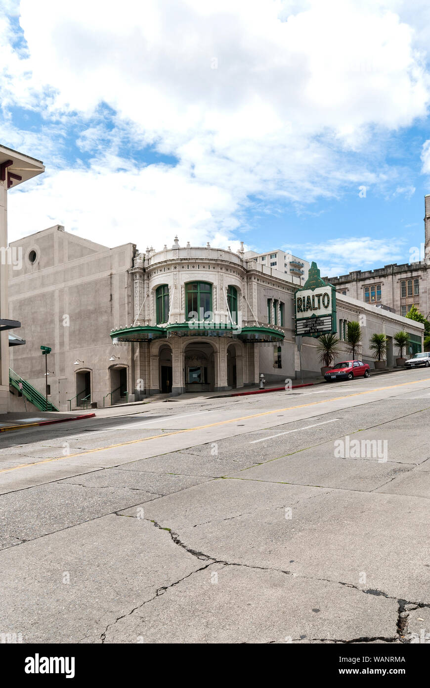 Der Rialto Theater in Tacoma, Washington war von Roland E. Borhek entworfen, Filme zu zeigen. Stockfoto