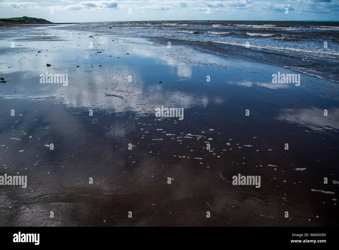 Strand bei Allonby Stockfoto