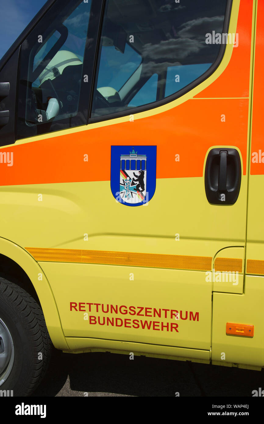 Krankenwagen der Bundeswehr, Berlin Stockfoto
