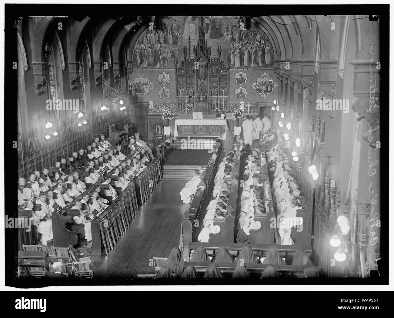 Dominikanische HAUS VON STUDIEN KAPELLE, Katholische Universität. Die Kapelle, ANBAUTEILE INNEN Stockfoto