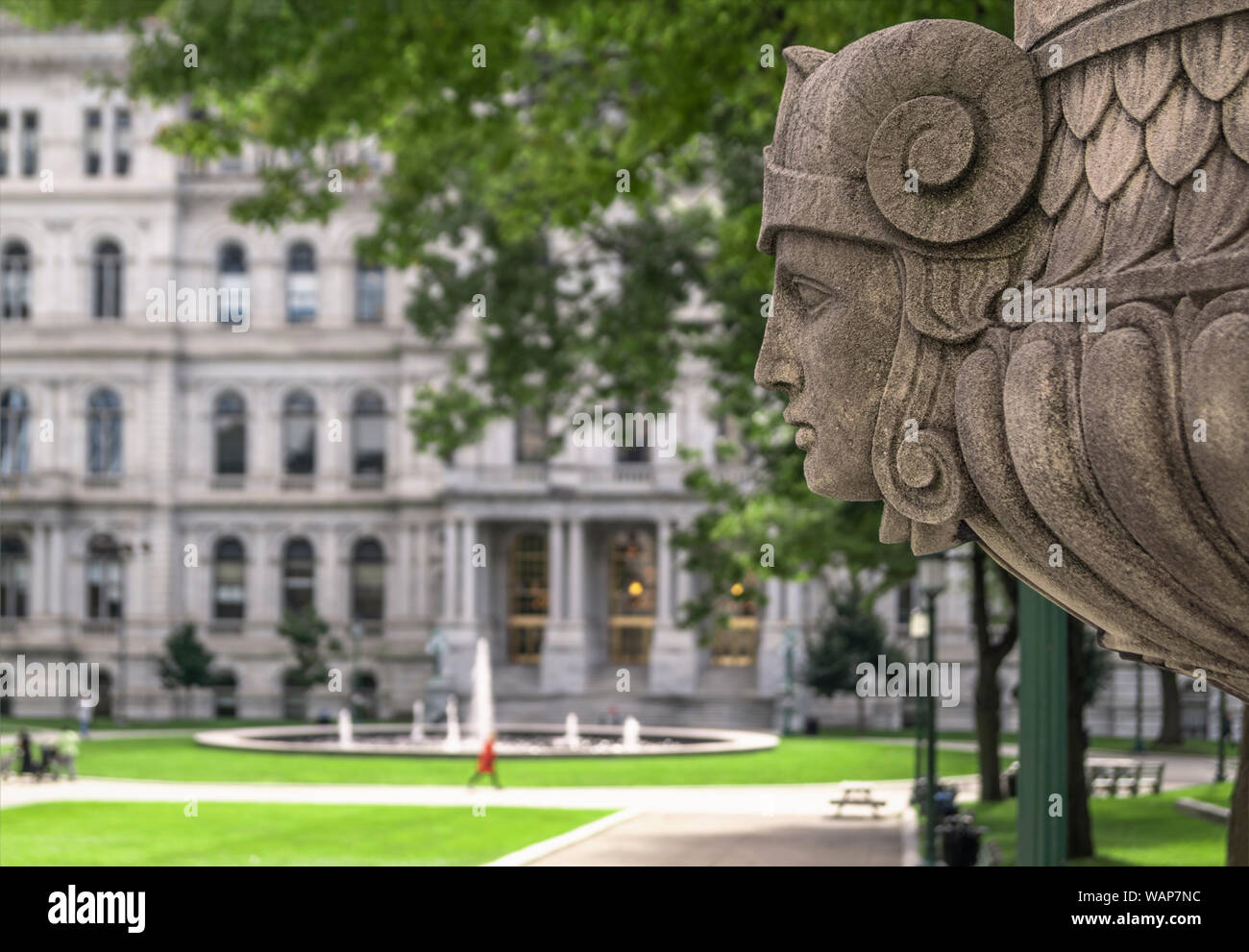 ALBANY, NEW YORK, September 27, 2018: Das New York State Capitol Building in Albany, der Heimat der New York State Assembly. Stockfoto