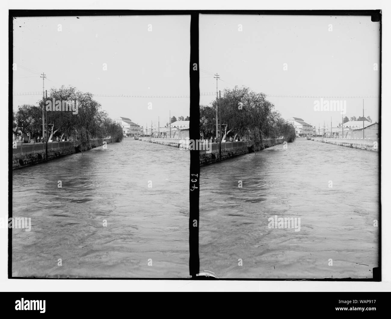 Damaskus (Esh-Sham). Fluss Abana (El-Barada) Stockfoto
