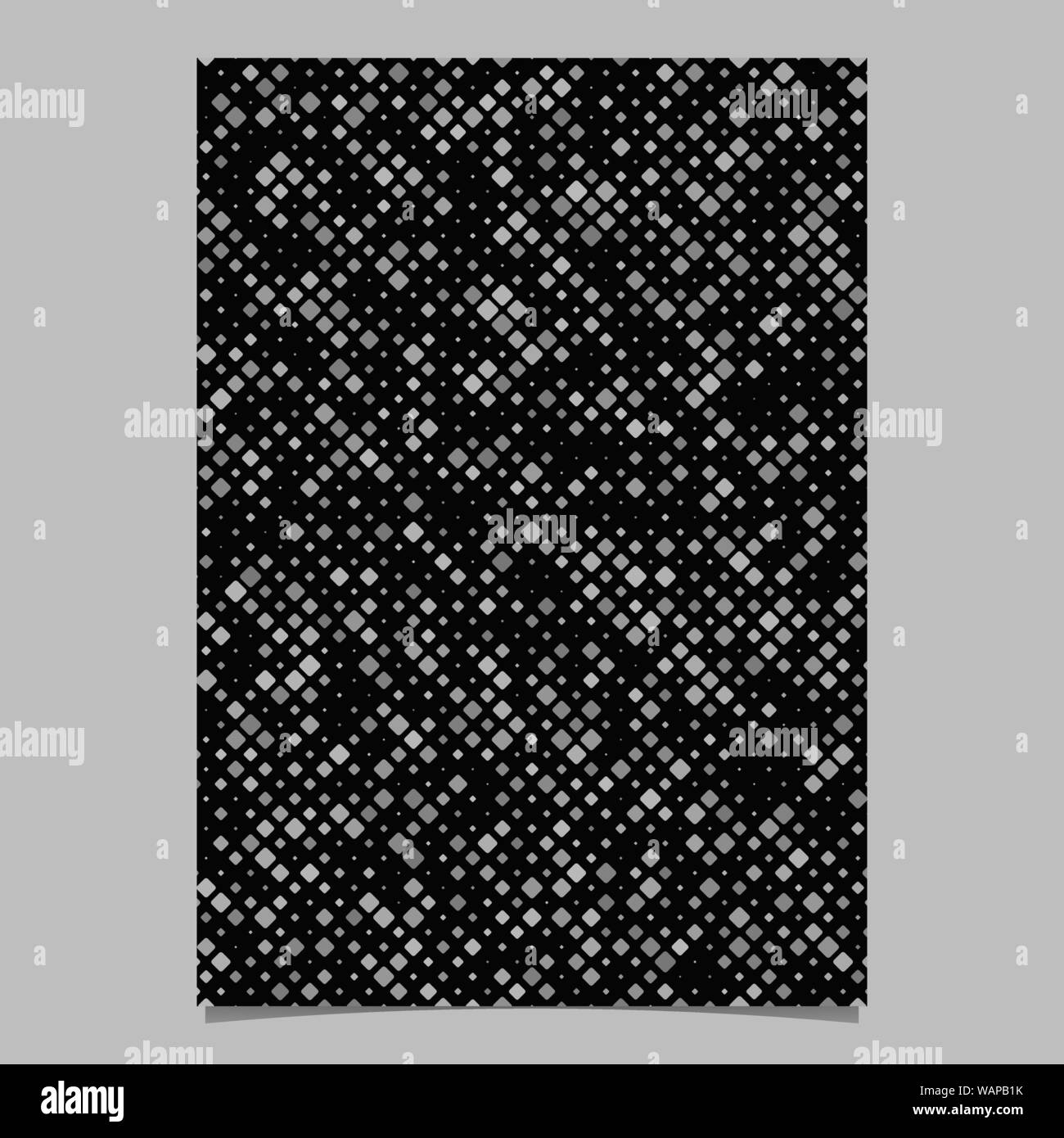 Grau geometrische diagonal abgerundeten quadratischen Muster poster Hintergrund Vorlage Stock Vektor