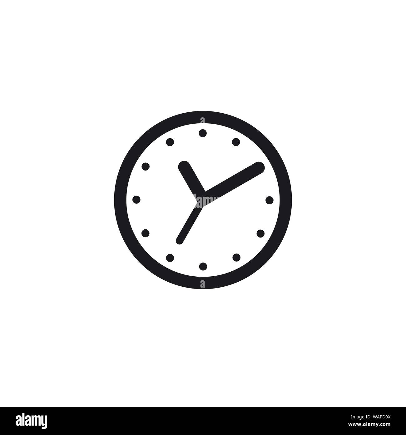 Uhr flachbild Web Icon. Uhr isoliert auf Hintergrund Stock Vektor