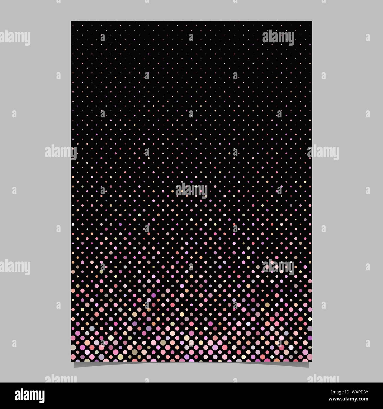 Abstrakte geometrische Kreis Muster Hintergrund flyer Vorlage - Vektorgrafik Stock Vektor